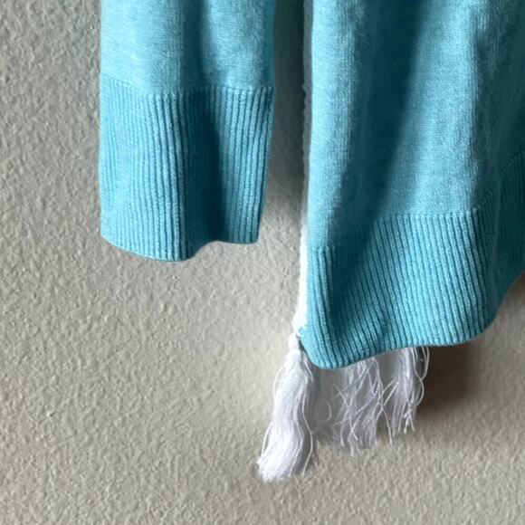 LILLY PULITZER  DAMARA SWEATER HEATHERED BAYSIDE BLUE  SIZE XS NWT - Picture 4 of 11